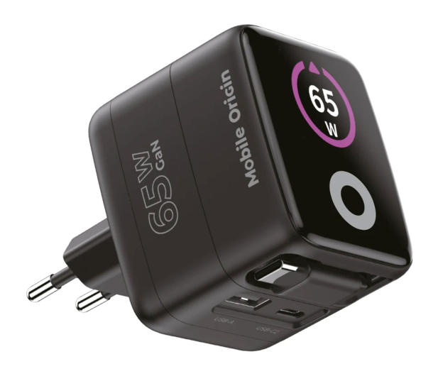 Mobile Origin GaN Display Charger PW3 - USB-C Self-Retracting Cable 65W - 1485316 - zdjęcie